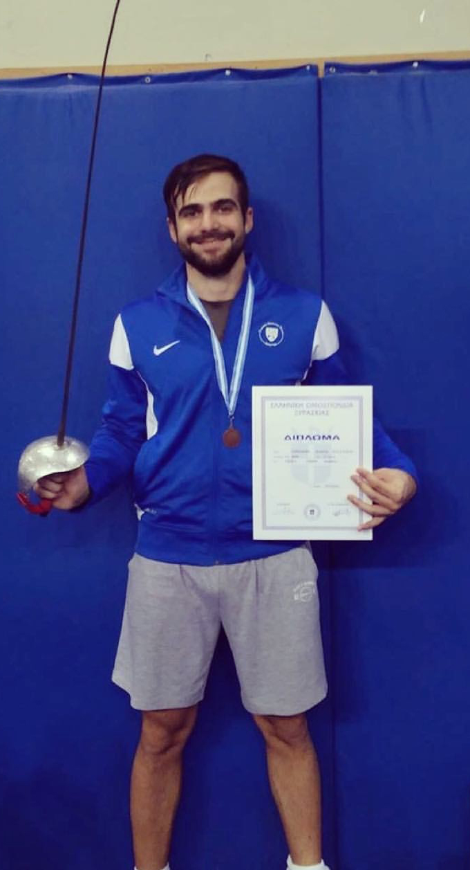 Χάλκινο μετάλλιο στο Κύπελλο Ελλάδος στην Ξιφασκία