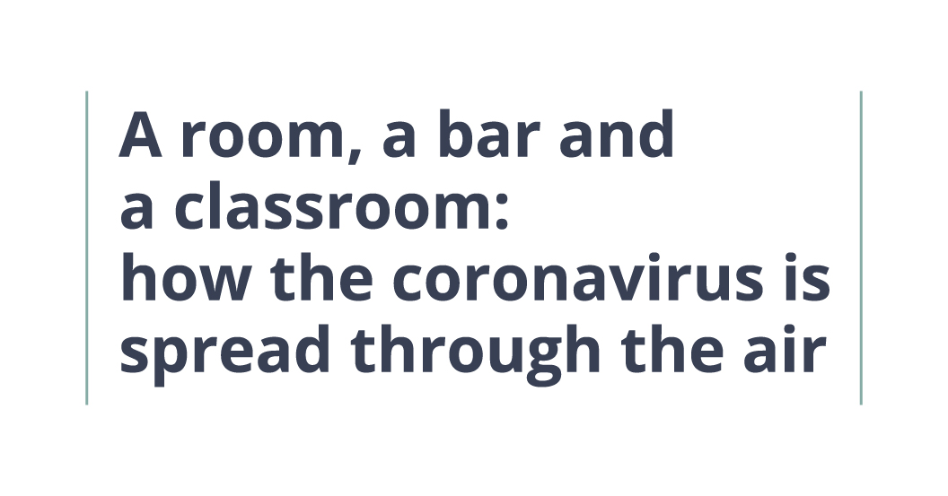 Δωμάτια, μπαρ και σχολικές αίθουσες: Πώς μεταδίδεται ο ιός μέσω του αέρα