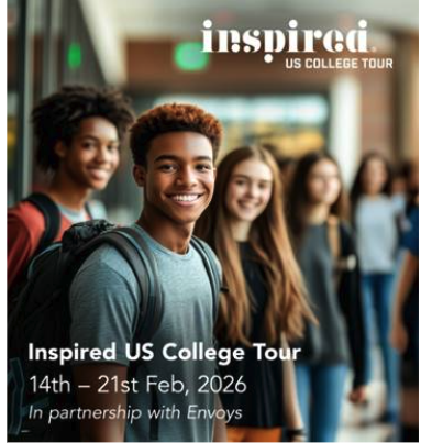 Inspired US East Coast College Tour  14 και 21 Φεβρουαρίου 2026.